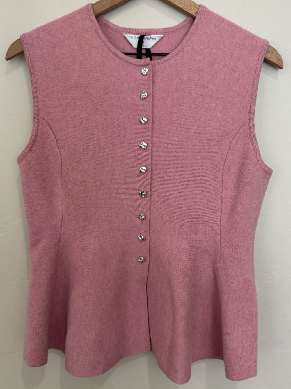 NWOT Primark Soft Pink Sleeveless Sweater Vest Size‎ M Peplum Top